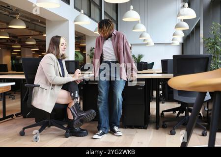 Business people discussing in office Stock Photo