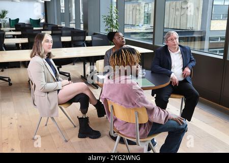Diverse group of business people office Stock Photo