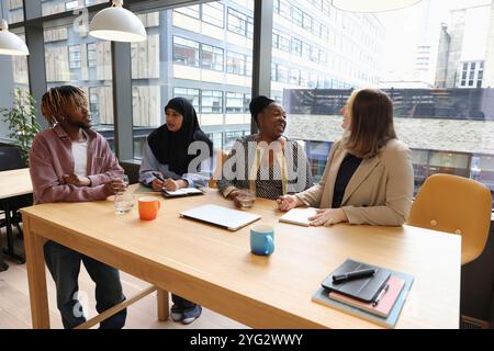 Business people having meeting in office Stock Photo