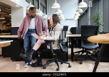 Business people having meeting in office Stock Photo