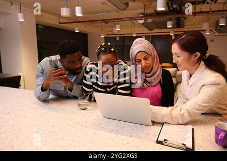 Creative team working in office Stock Photo