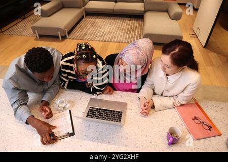 Creative team working in office Stock Photo