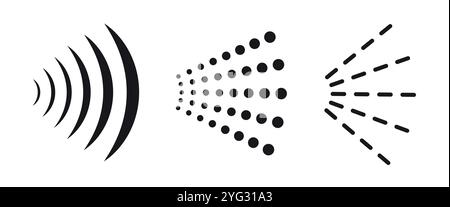 Spray icon set. Stock Vector