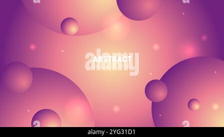 Abstract background with 3d spheres Stock Vector