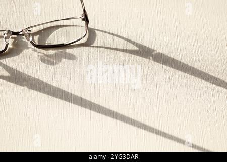 Shadow of eyeglass frames Stock Photo - Alamy