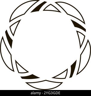 geometric figure in abstract style Stock Vector