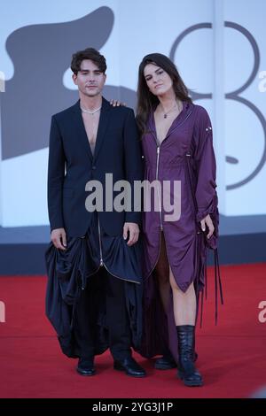 Guests attend the 'Kjaerlighet' red carpet during the 81st Venice International Film Festival at Palazzo del Cinema on September 06, 2024. Stock Photo