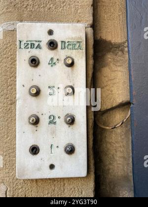 Antique intercom, Spain Stock Photo