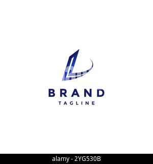 Simple Initial Lines L Letter Logo Design. Fast And Dynamic Initial L Letter Logo Design. Stock Vector