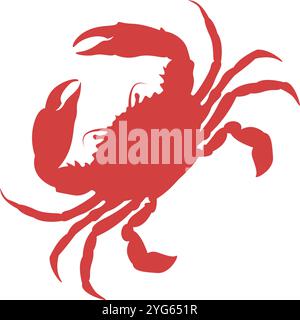 Crabs logo icon design template Stock Vector