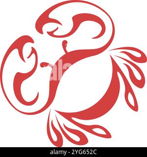 Crabs logo icon design template Stock Vector