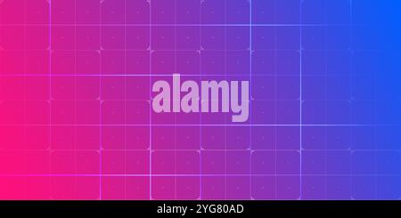 Digital technology line grid background. HUD grid. Data screen dashboard. Stock Vector