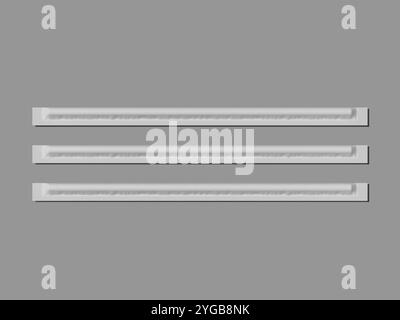 3D Blank Render of Isolated Straw Wrapping Mockup Stock Photo