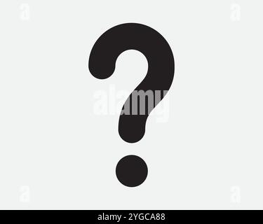 Question Mark Punctuation Queries Questionnaire Survey Curiosity Curious FAQ Help Desk Problem Information Sign Icon Shape Outline Black White Vector Stock Vector