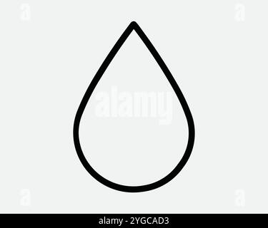 Rain water white linear icon for dark theme Stock Vector Image & Art ...