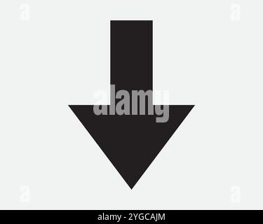 Down Arrow Circle Icon. Below Under Underneath Bottom Downward Round ...