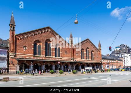 Eastern facade of Copenhagen Central Station, Denmark, designed by Danish architect Heinrich Wenck in National Romantic style and completed in 1911. Stock Photo