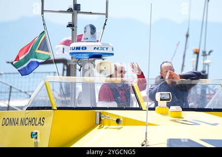 The Prince of Wales meeting local fishermen in Kalk Bay Harbour, Cape ...