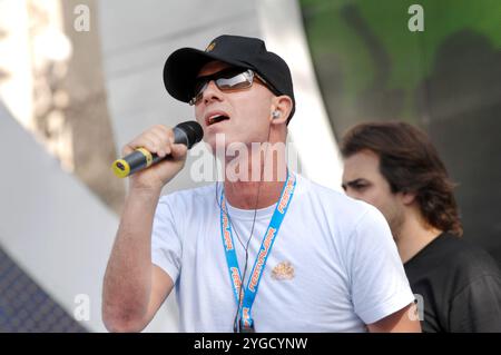 Catania Italy 29/06/2007: Raf,Italian singer,during the television show “Festivalbar 2007” Stock Photo