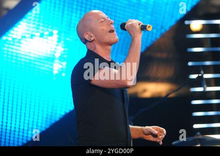 Catania Italy 29/06/2007: Raf,Italian singer,during the television show “Festivalbar 2007” Stock Photo