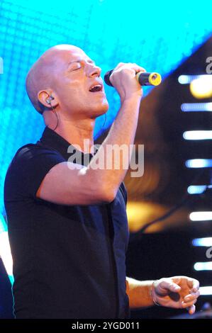 Catania Italy 29/06/2007: Raf,Italian singer,during the television show “Festivalbar 2007” Stock Photo