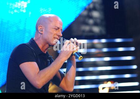 Catania Italy 29/06/2007: Raf,Italian singer,during the television show “Festivalbar 2007” Stock Photo