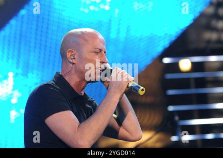 Catania Italy 29/06/2007: Raf,Italian singer,during the television show “Festivalbar 2007” Stock Photo