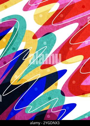 Colorful Liquid Background for Summer Banner, Poster, or Cover Design Stock Vector
