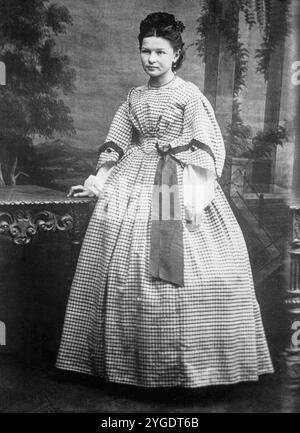 BERTHA BENZ (1849-1944) German car engineer and wife of Carl Benz ...