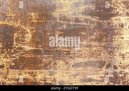 Background rusty brown red orange metal wall Stock Photo