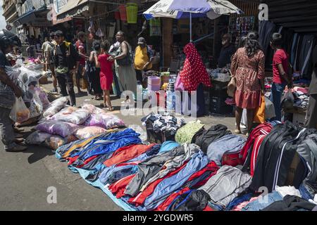 Street market, Port Louis, old town, Indian Ocean, island, Mauritius, Africa Stock Photo