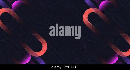 Abstract Background with Colorful Gradient Geometric Shapes. Suitable for Banner, Cover, or Landing Page Design Stock Vector