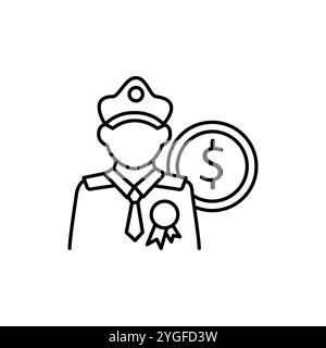 Veterans and active military struggle with mortgages Concept, Money for people who served in forces. Consolidation credit, Business Loans Vector Icon Stock Vector