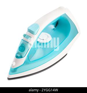 steam iron for Clothes and Garment isolated on white background Stock Photo
