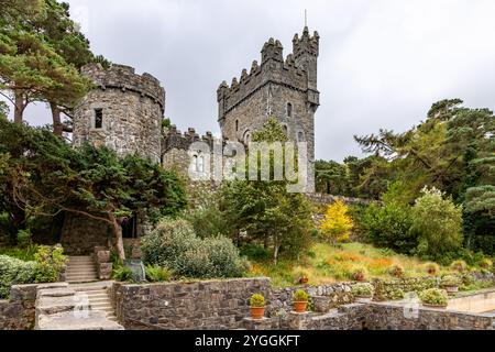 Glenveagh castle and gardens, Glenveagh National Park, Donegal, Republic of ireland Stock Photo