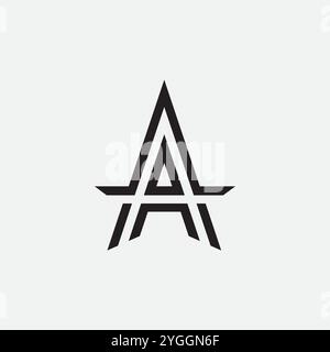 Vector a latter logo design template Stock Vector