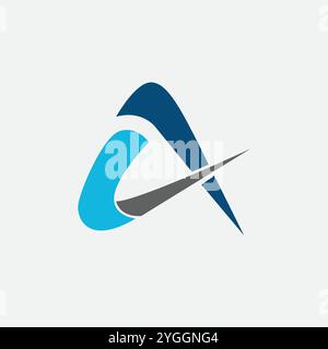 Vector a latter logo design template Stock Vector