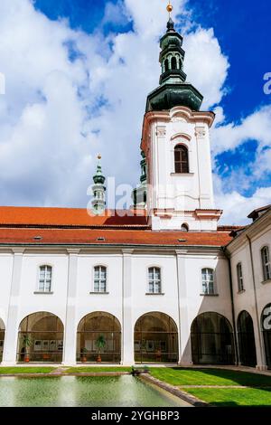 Cloister. Strahovský klášter - Strahov Monastery. Strahov, Prague, Czech Republic, Europe Stock Photo