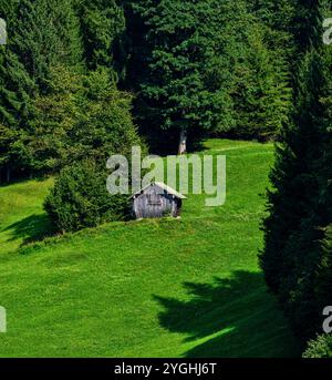 Late summer near Wamberg (Garmisch-Partenkirchen) Stock Photo