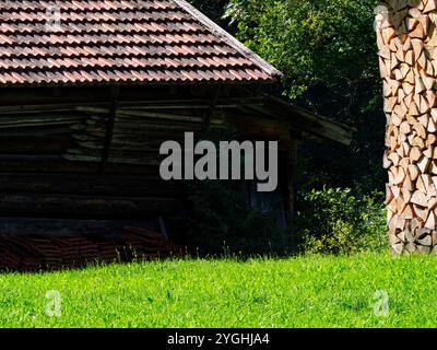 Late summer near Wamberg (Garmisch-Partenkirchen) Stock Photo