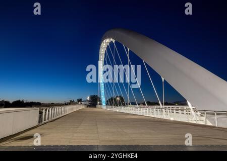 Alessandria - The Cittadella Bridge by architect Richard Meier & Partners. Stock Photo