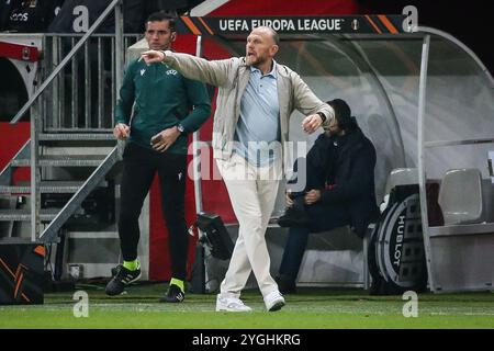 Nice, France, France. 7th Nov, 2024. Joseph OOSTING of FC Twente during the UEFA Europa League, League Phase MD4 match between OGC Nice and FC Twente at Allianz Riviera Stadium on November 07, 2024 in Nice, France. (Credit Image: © Matthieu Mirville/ZUMA Press Wire) EDITORIAL USAGE ONLY! Not for Commercial USAGE! Stock Photo