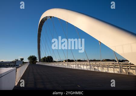 Alessandria - The Cittadella Bridge by architect Richard Meier & Partners. Stock Photo