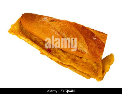 Tortilla tortilla french style with omelette and sun dried tomatoes. French cuisine Stock Photo