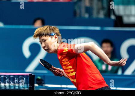 Sun Yingsha of China VS Wang Manyu of China during Women's Singles ...