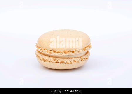 Close-up of vanilla macaroon biscuit Stock Photo
