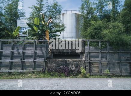 Bunker left by Japanese soldiers during World War II in Balikpapan city, November 2 2024, East Borneo, Indonesia Stock Photo
