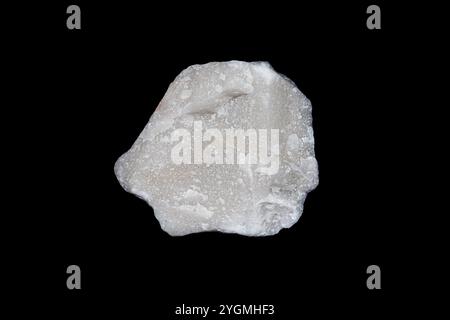 Natural Dolomite ore on dark background, a source of magnesium metal Stock Photo