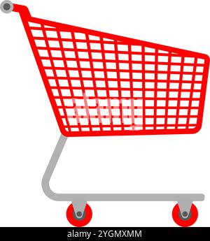 Shopping cart clip art icon symbol. vector illustration Stock Vector