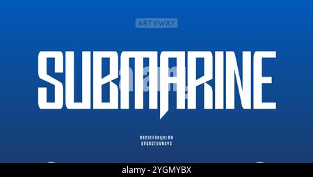 Bold tall alphabet, angular condensed letters, strong narrow font for impactful headlines, contemporary branding, memorable authoritative logo. Vector Stock Vector